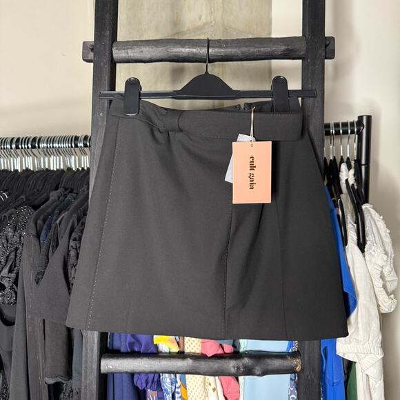 Cult Gaia Valia Crop Off the Shoulder Top & Essie Mini Skirt Set in Black - Picture 14 of 17